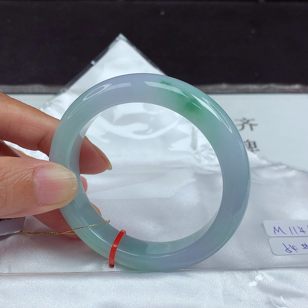 未镶嵌手镯翡翠54圈4608