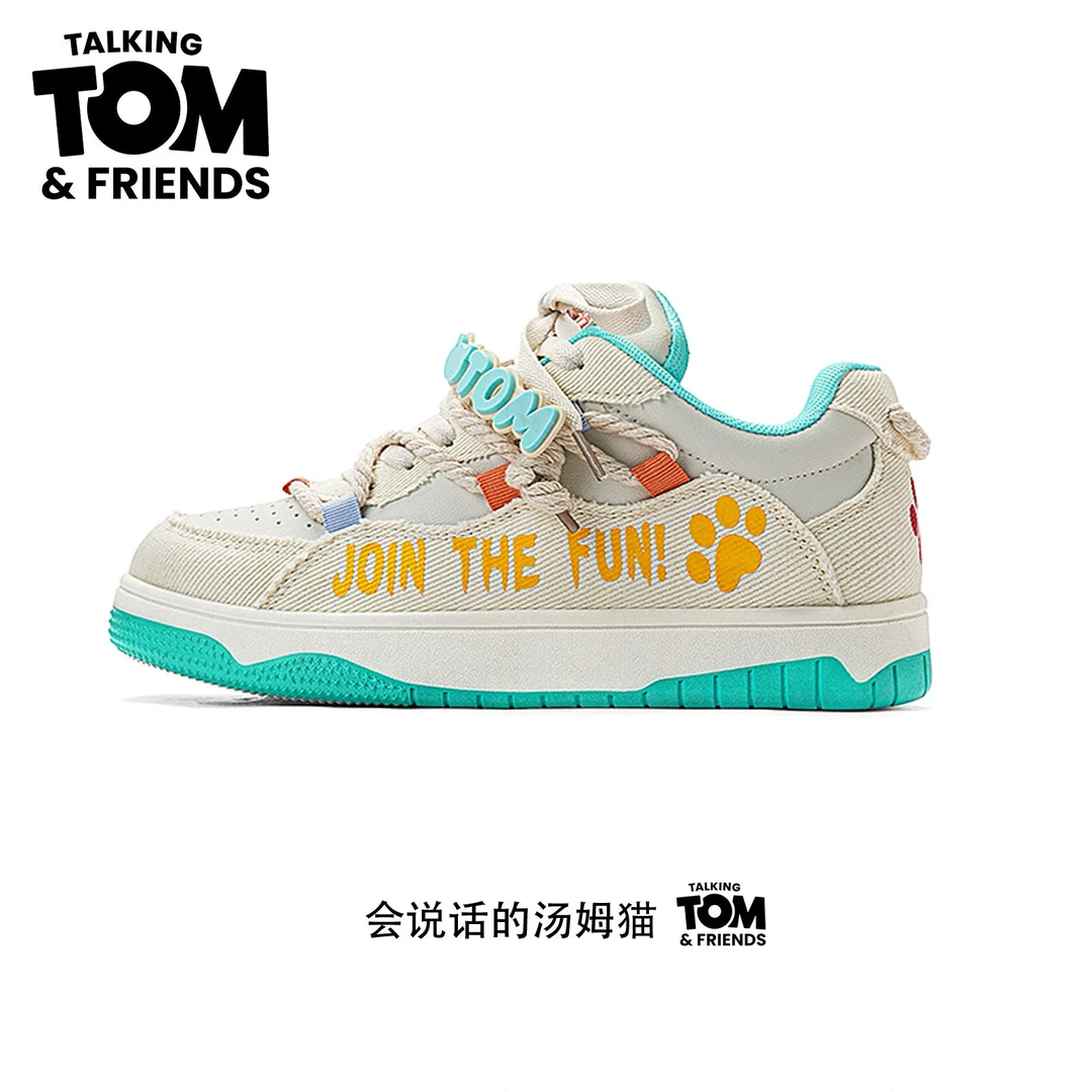 汤姆猫鞋子男款情侣板鞋2025春秋款学生时尚休闲厚底面包鞋百搭潮