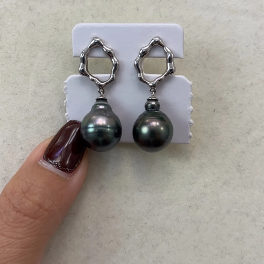 【闪购商品】海水珍珠耳饰银S925镶嵌