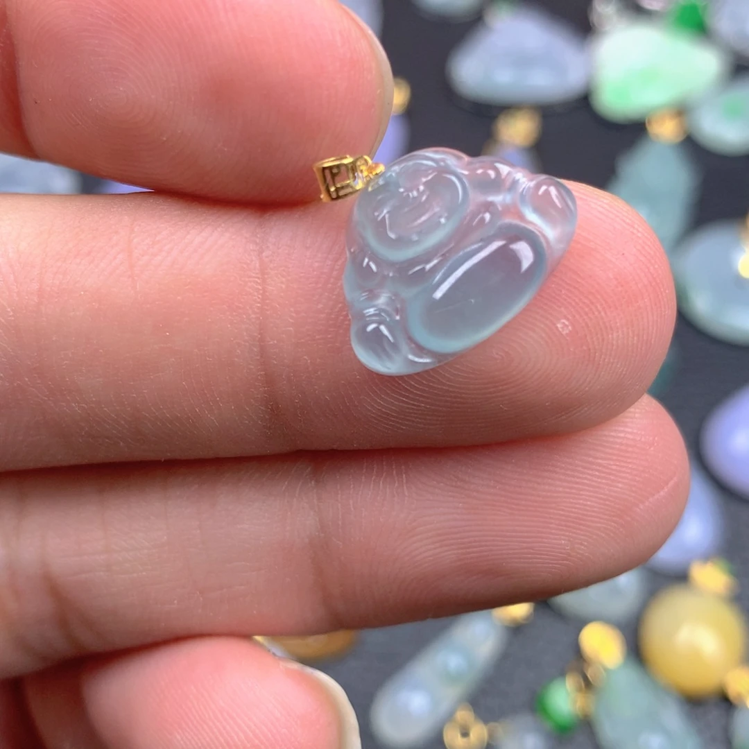 【闪购商品】翡翠18K金镶嵌颈饰翡翠