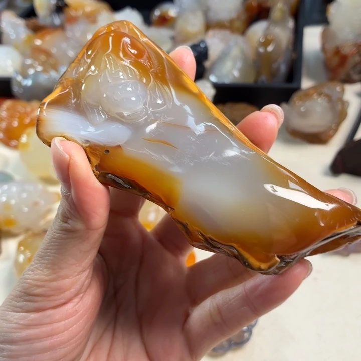 玛瑙/玉髓未镶嵌吊坠(不含链)