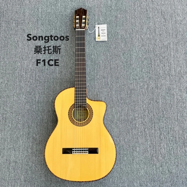 桑托斯songtoos F1CE 单板蓝牙加震拾音器弗拉明戈（古典）吉他