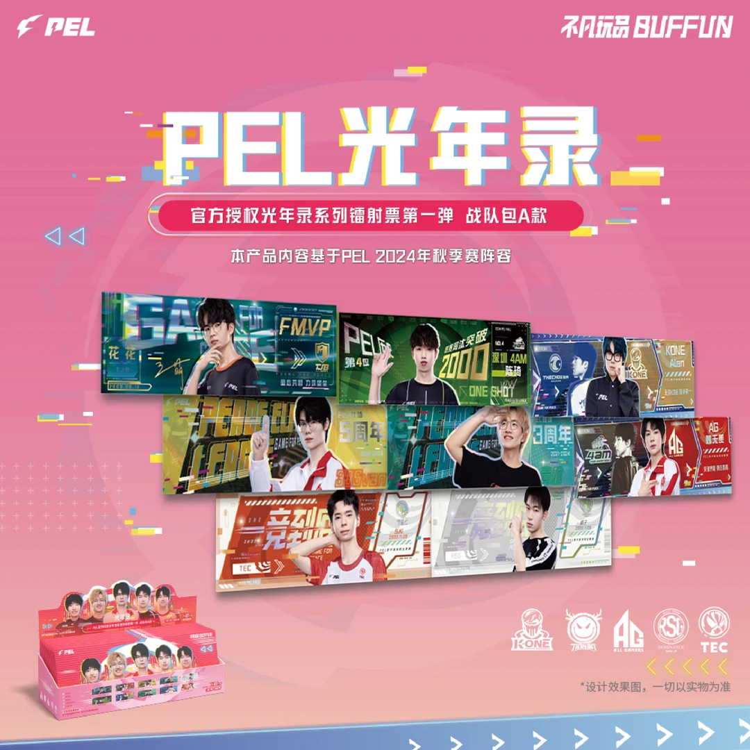 不凡玩品【淼淼推推】光年录系列PEL和平精英选手镭射票
