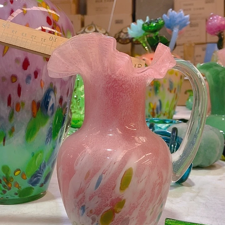 琉璃琉璃花瓶的高23口6