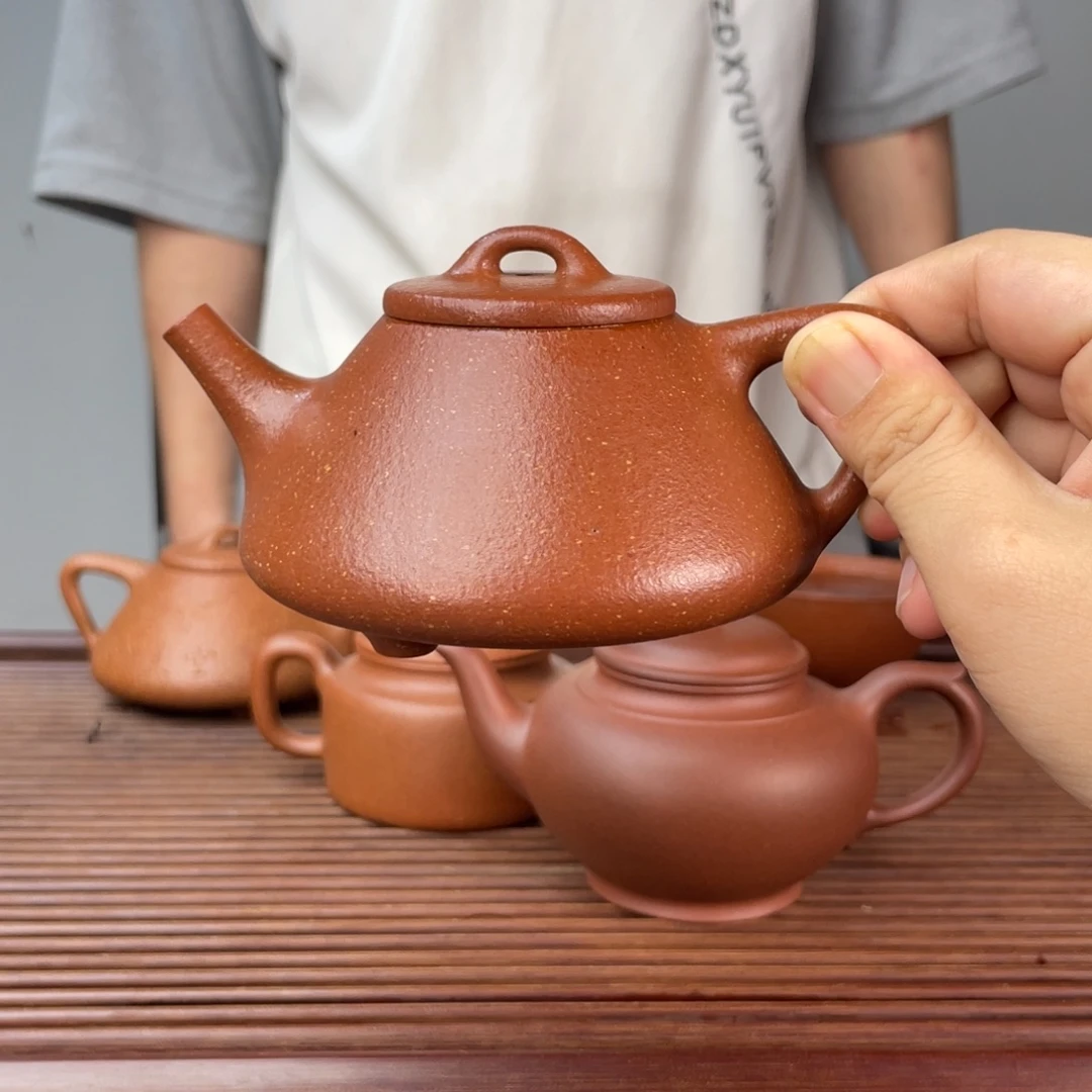 茶壶红泥预定90红降坡子冶石瓢200cc全手