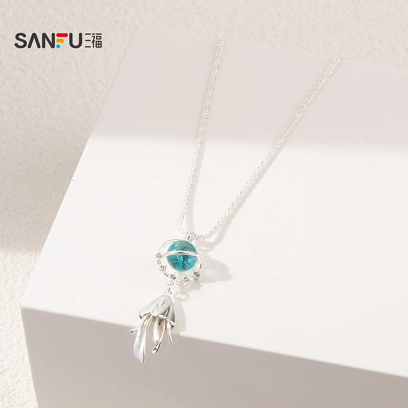 三福海洋沙滩自由短项链单条 潮流个性首饰颈饰配饰链条842851