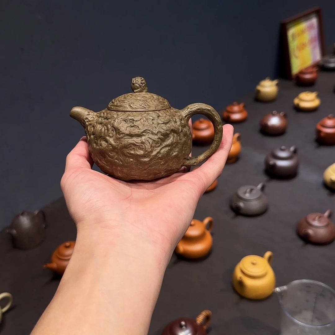 酸***王紫砂茶壶金蟾供春 青段 200cc