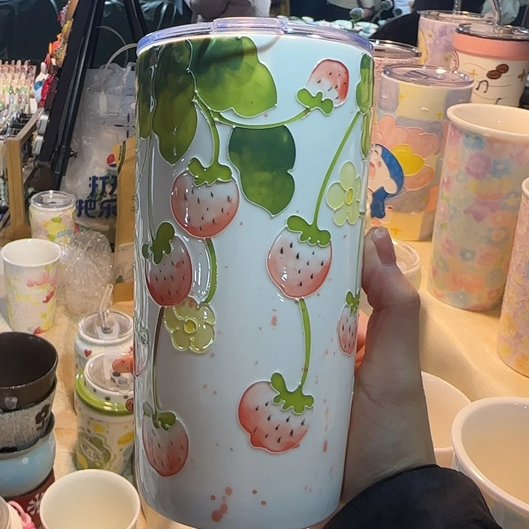 景德镇玉泥手绘大容量