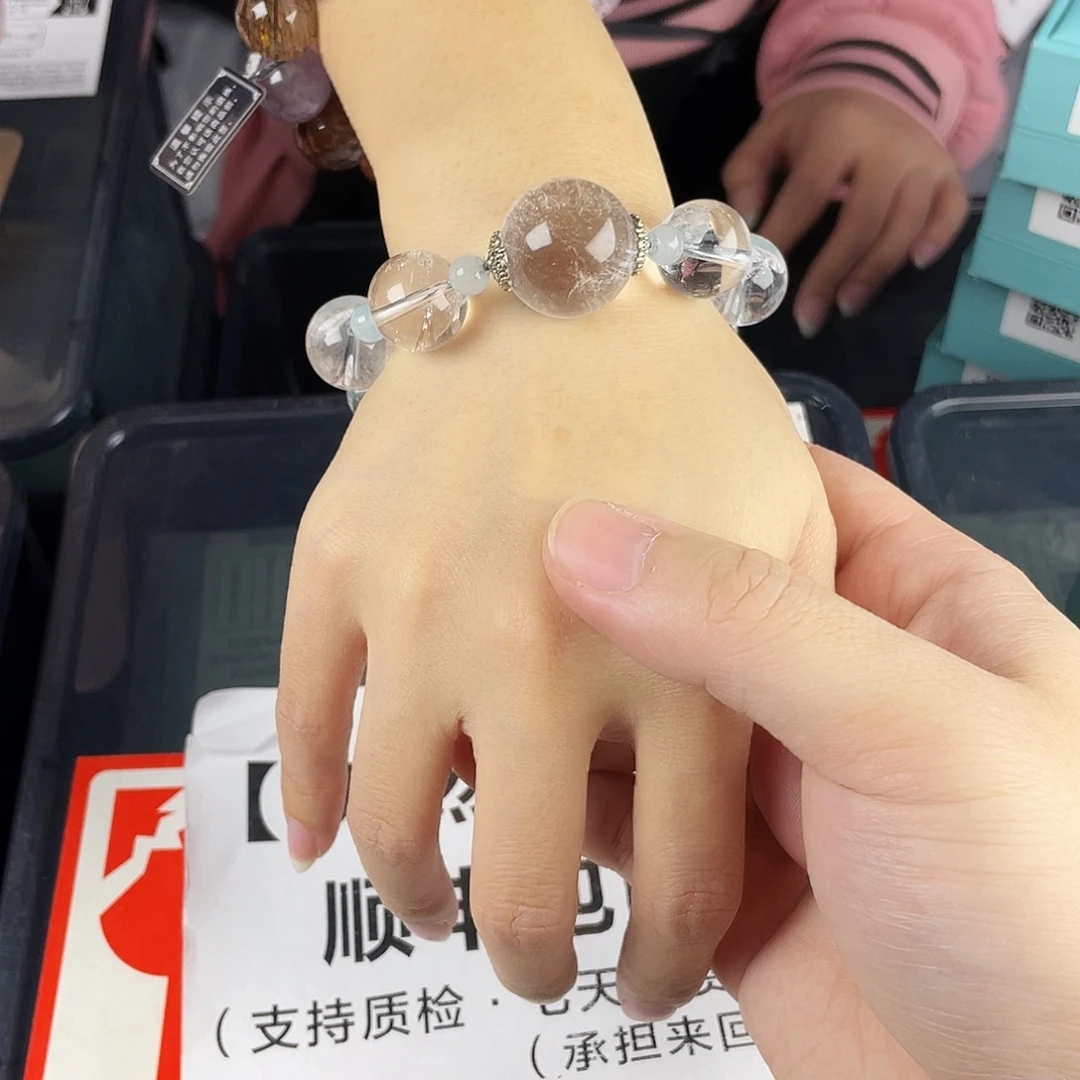 水晶银S925镶嵌手链