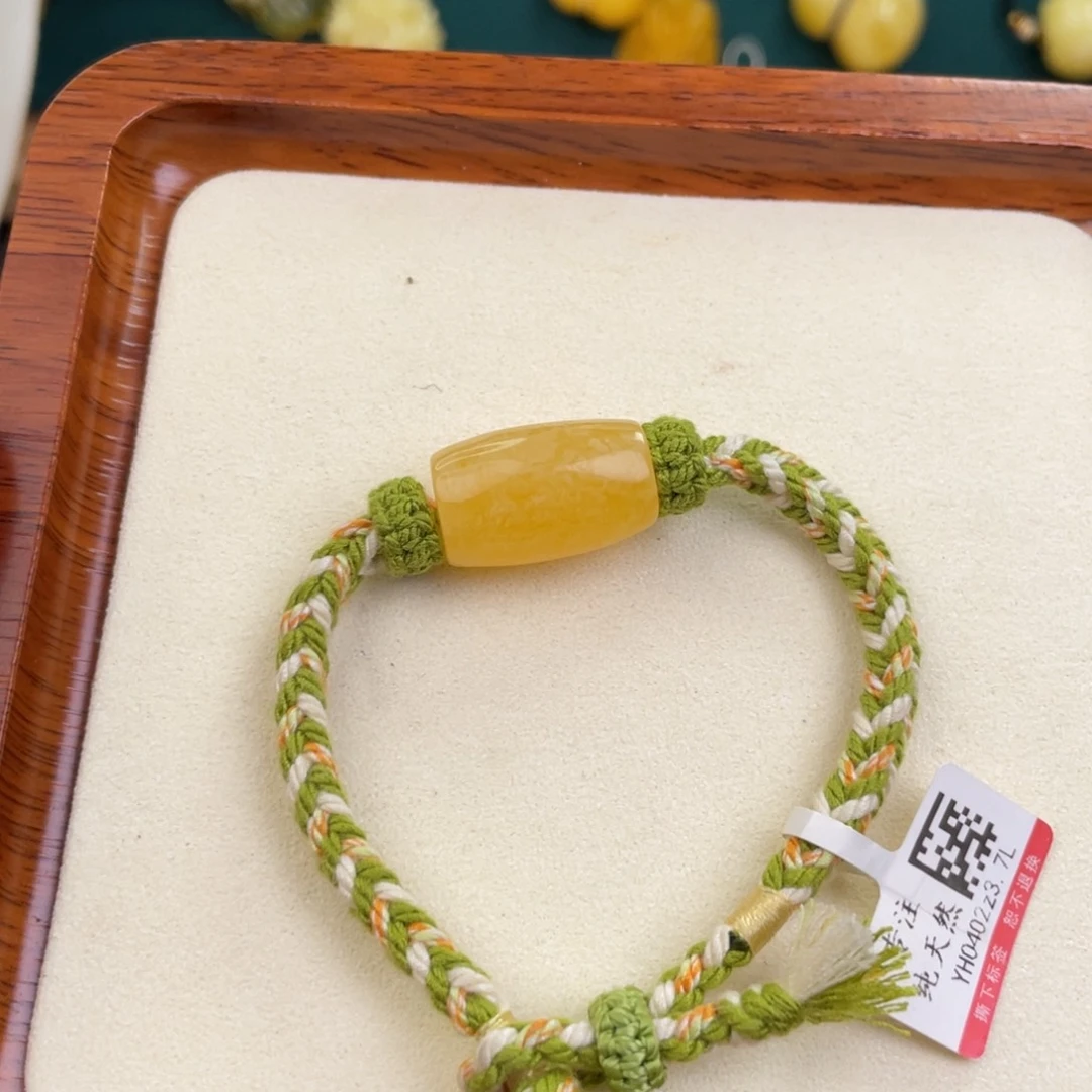 蜜蜡未镶嵌毛衣链蜜蜡