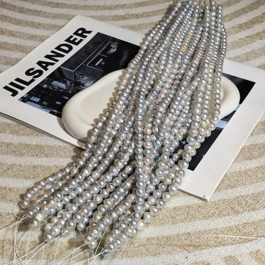 【B223】海水真多麻色巴洛克珍珠项链（多样发一）