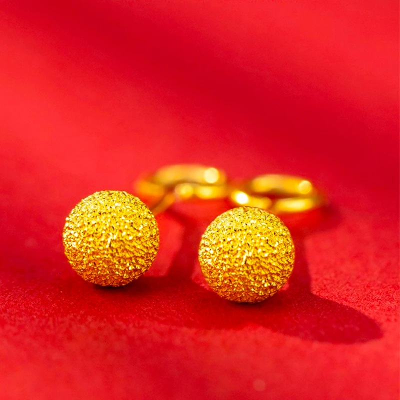 足银耳饰 爆闪耳钉女圆球耳饰耳环简约百搭气质送礼盒