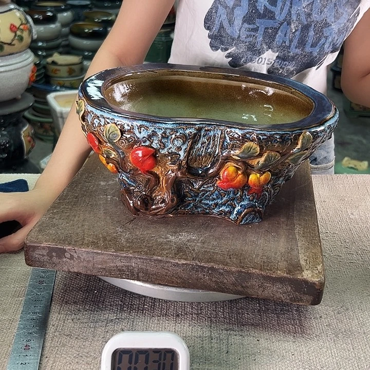 泳坤堂石湾盆陶瓷