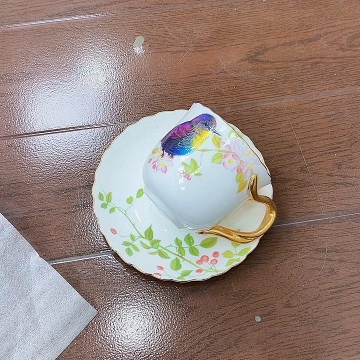 搪瓷咖啡杯碟带碟子