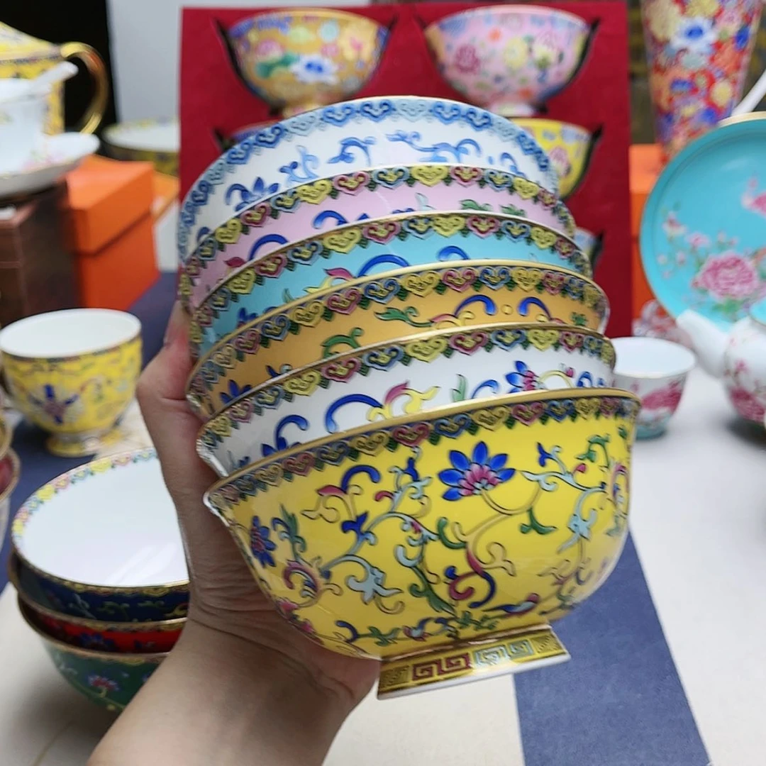 【闪购商品】珐琅4.5寸6个………………