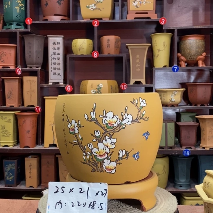 紫砂艺术紫砂花盆