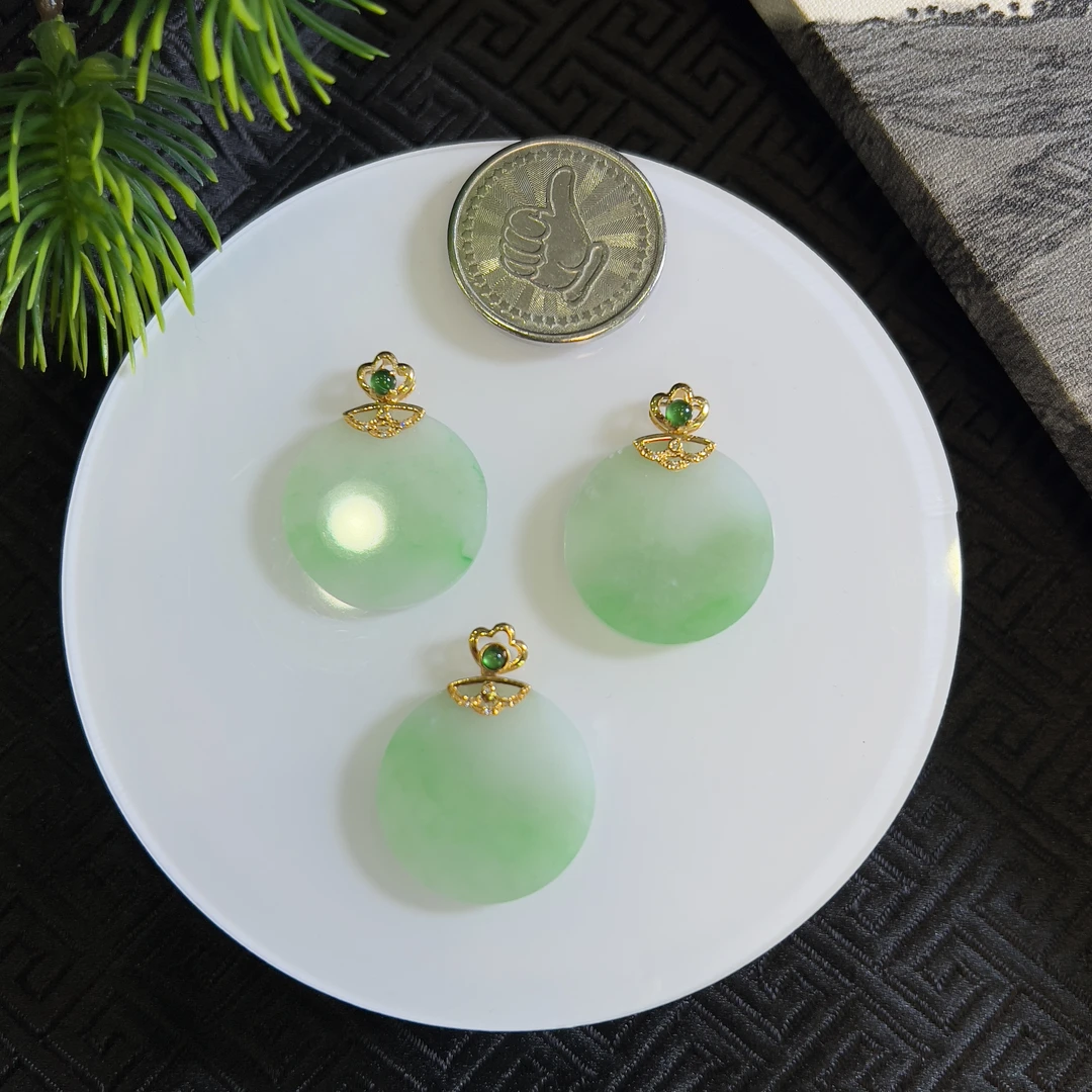 【芬姐珠宝】 K505-146 无事牌 天然缅甸A货翡翠多样性发一件