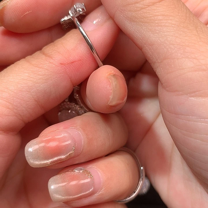 知***乐翡翠银S925镶嵌颈饰戒指