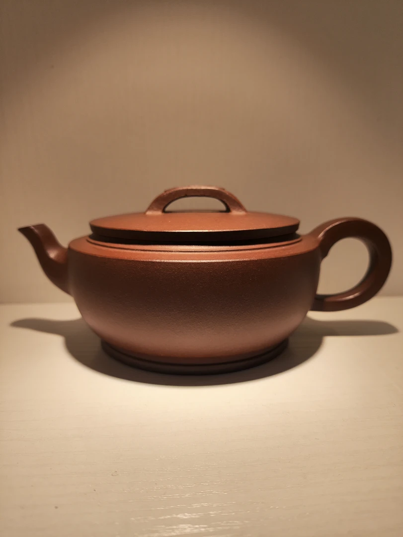 宜兴原矿底槽青160cc左右小容量半手工紫砂壶