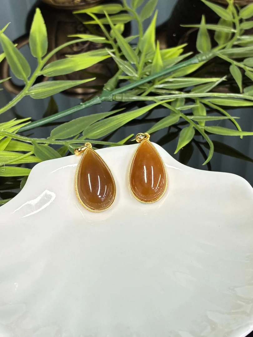 和田玉水滴吊坠【小北质检】ZJH203Z11多样性发一