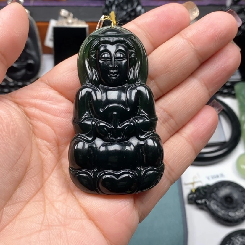 【闪购商品】蛇纹石玉颈饰未镶嵌美****5