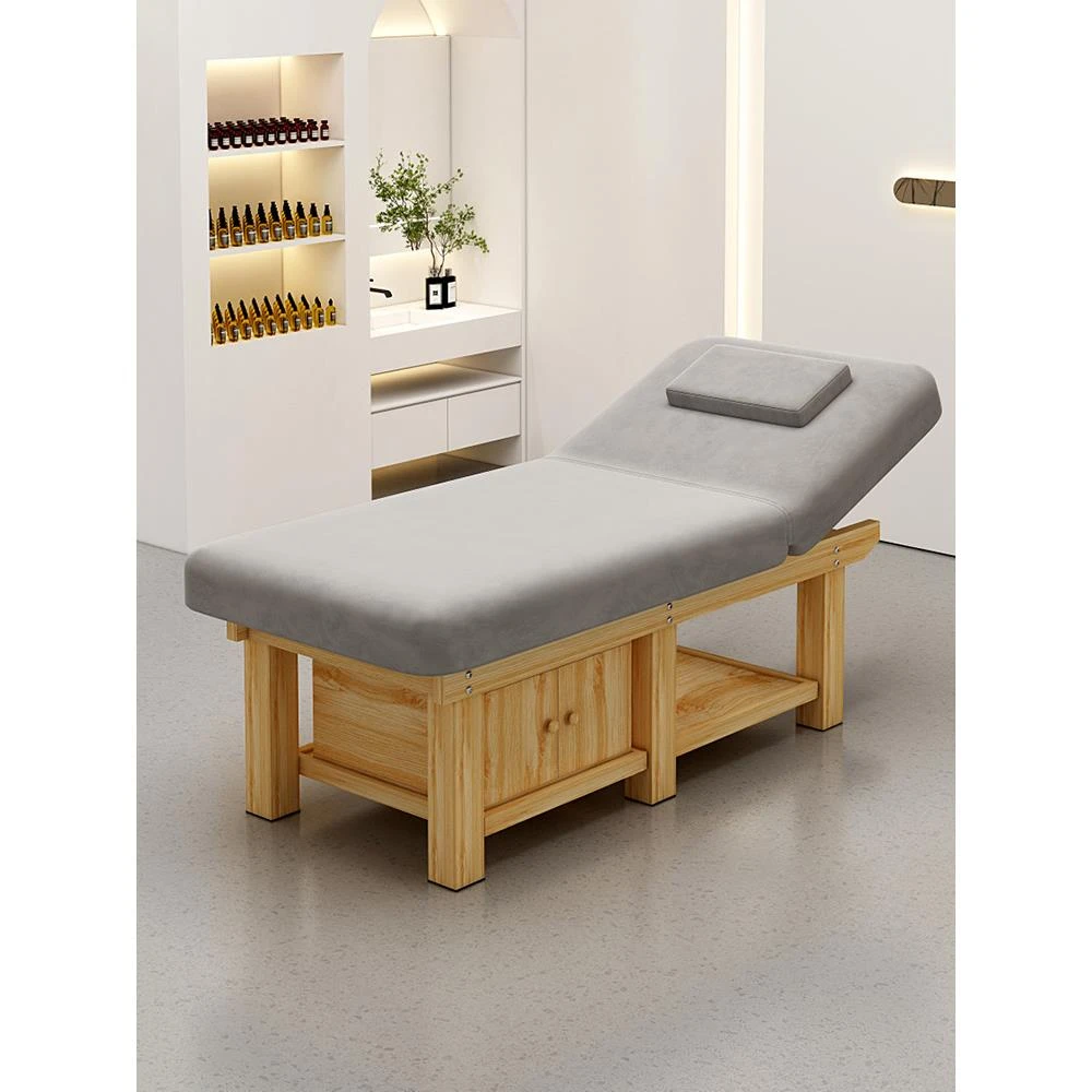 实木美容床按摩床纹绣微整床采耳SAP美容院专用床带洞理疗推拿床