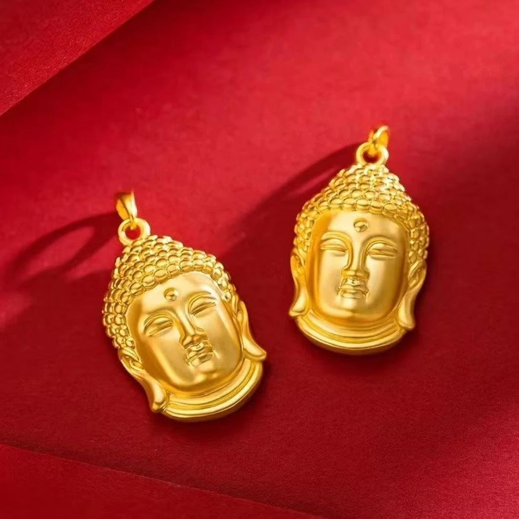 合金项链 夏季上新招财纳福报平安喜乐安康随身携带同款佛头