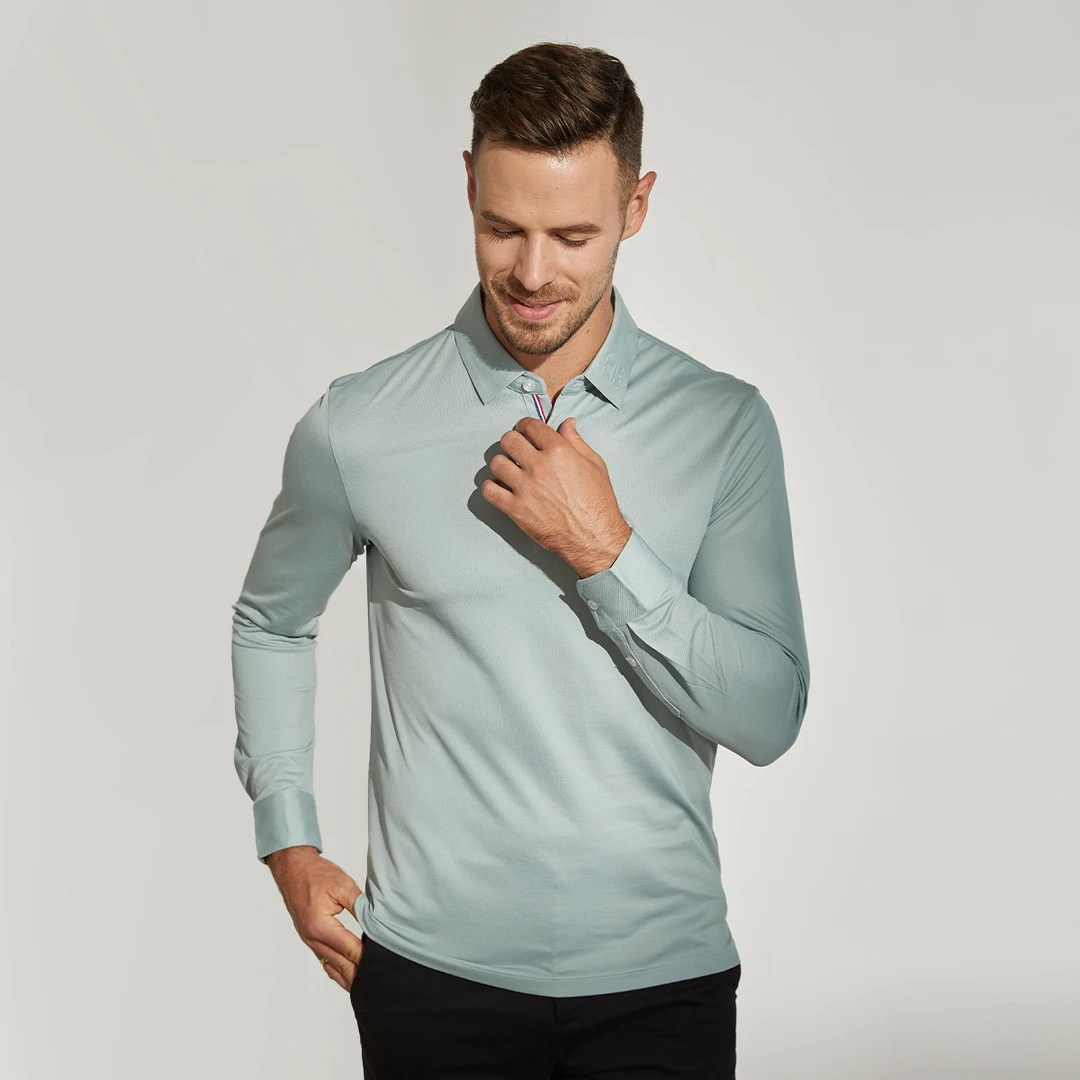 HECHTER【年终盛惠·圣诞狂欢购】男士长袖T恤T01405W