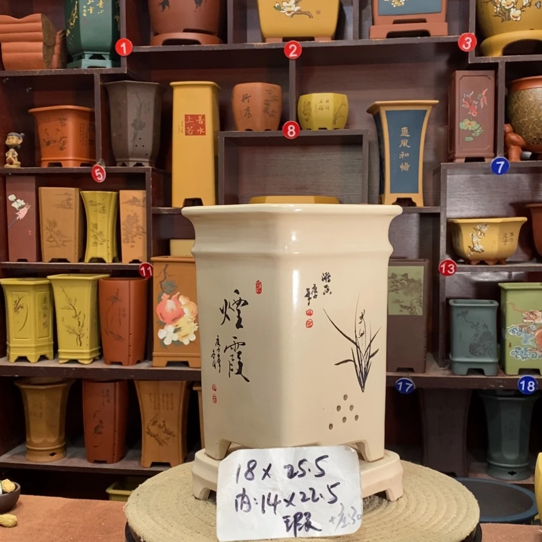 紫砂艺术紫砂花盆