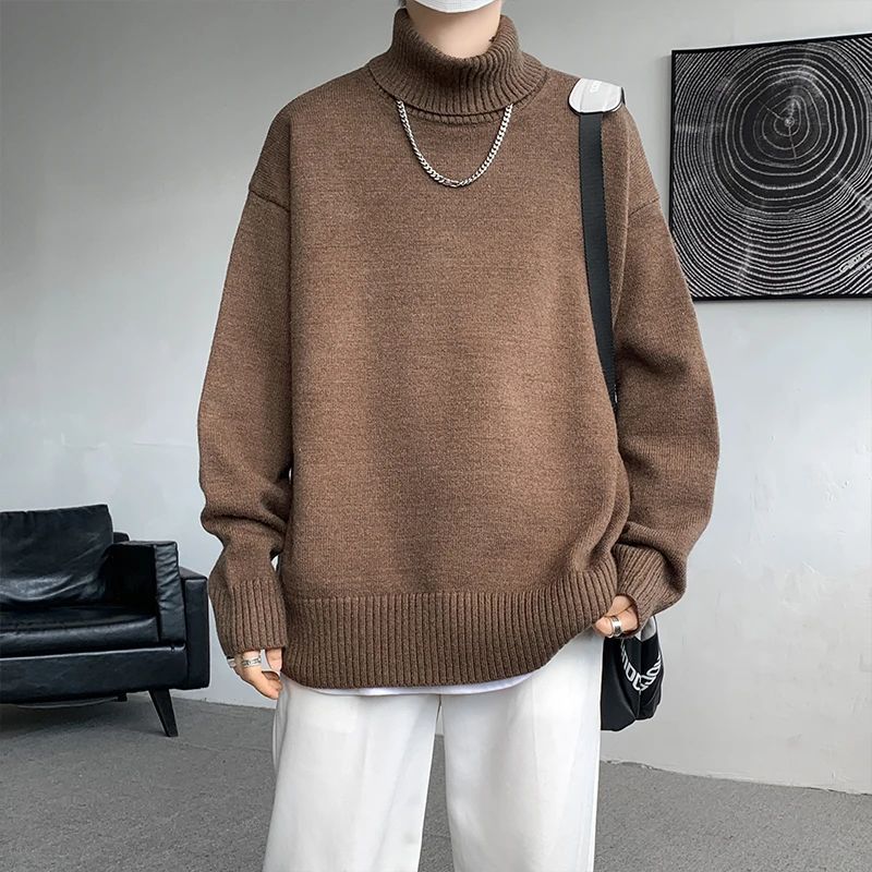 2025秋冬神款搭配特大码高领毛衣男打底衫百搭内搭热销冬季上衣