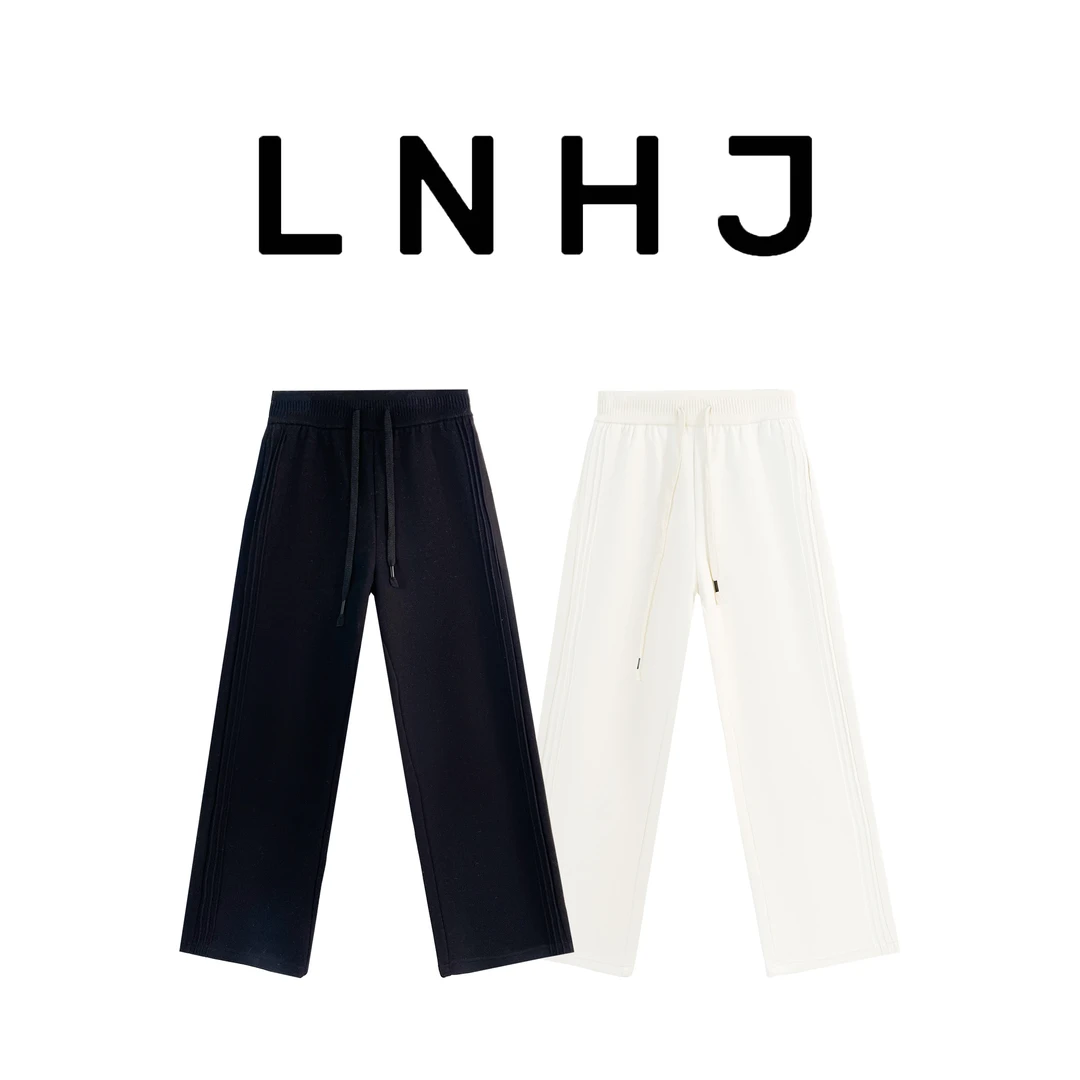 LNHJ【时髦腿精】百搭休闲加绒加厚显瘦窄版直筒长裤（套洗衣袋机洗）