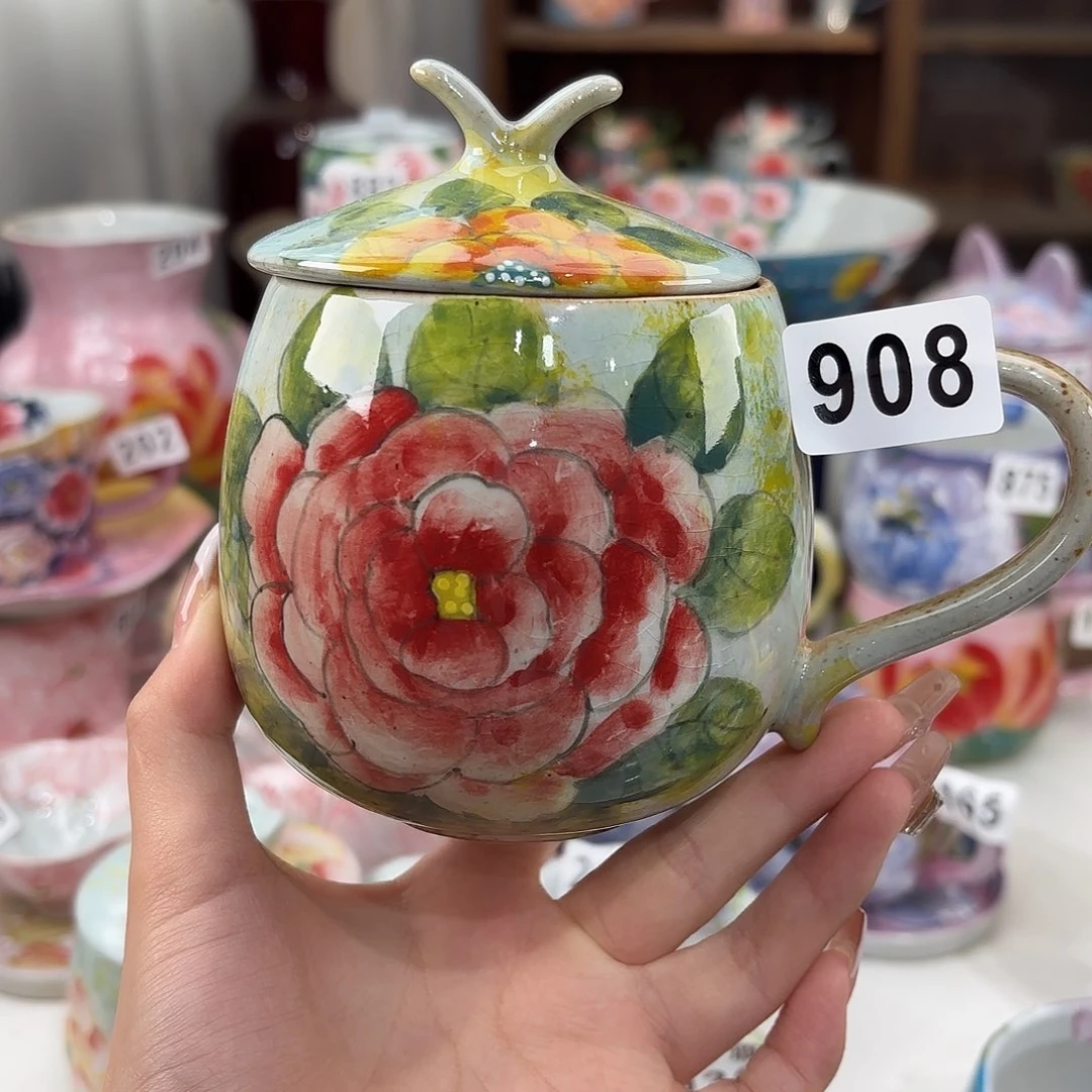 景德镇手绘高温釉下彩陶瓷茶具