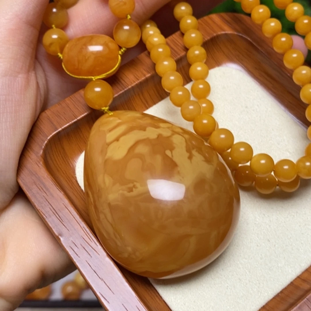 【闪购商品】蜜蜡颈饰未镶嵌项链