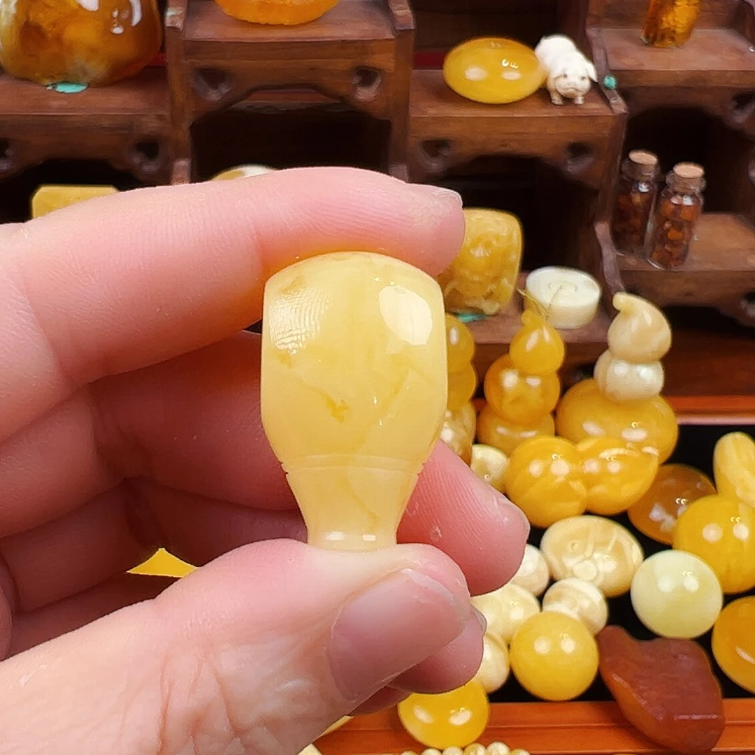 未镶嵌琥珀裸石i*蜜蜡三通