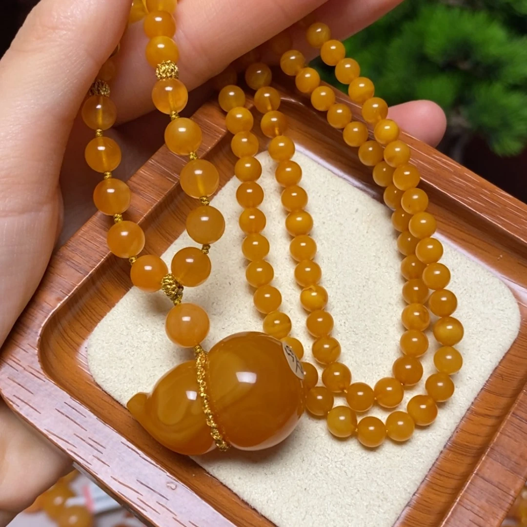 【闪购商品】蜜蜡颈饰未镶嵌项链