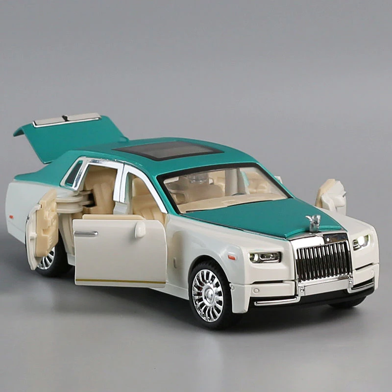 六开门劳斯莱斯幻影车模儿童惯性耐摔玩具车男孩宝宝声光音乐汽车