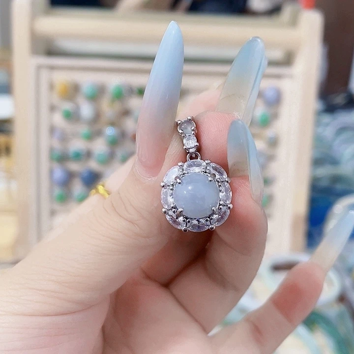 颈饰未镶嵌翡翠天然翡翠Ａ货