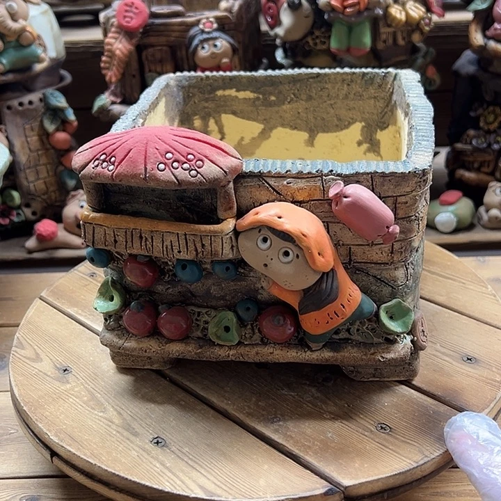 嘻哈多肉花盆百搭