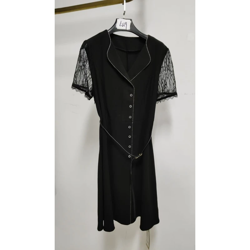 一线大牌-墨绿色连衣裙-KLL219