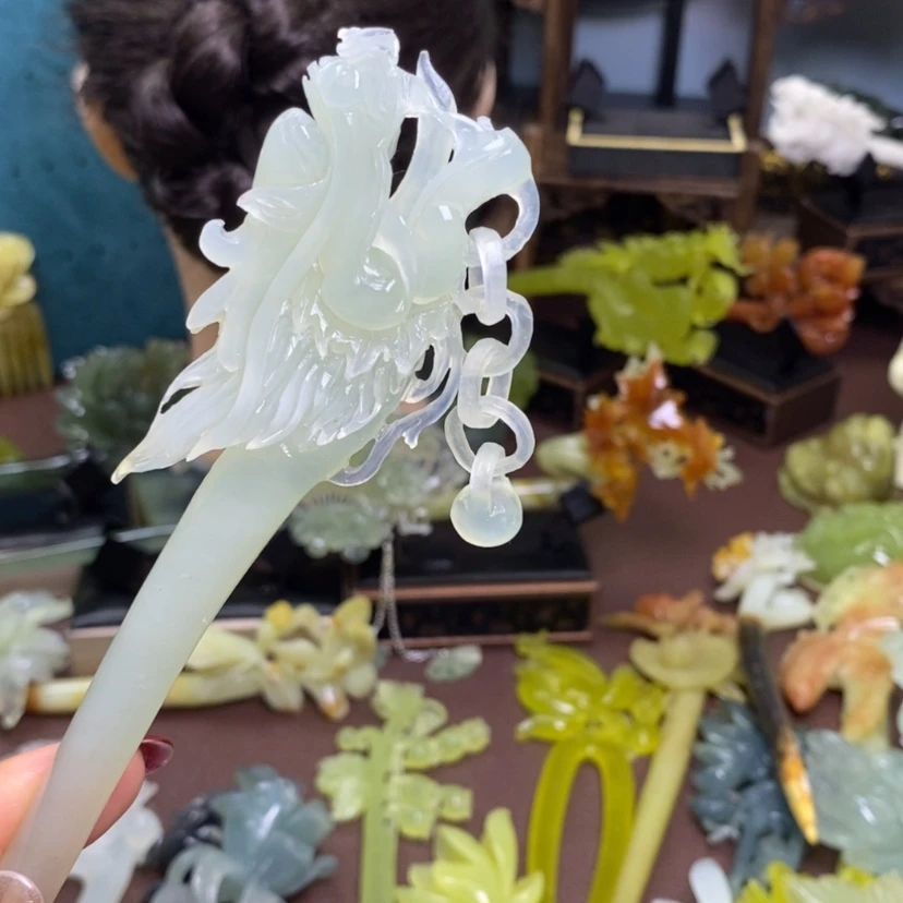 【闪购商品】岫玉发簪发簪盘发发簪未镶嵌用****好