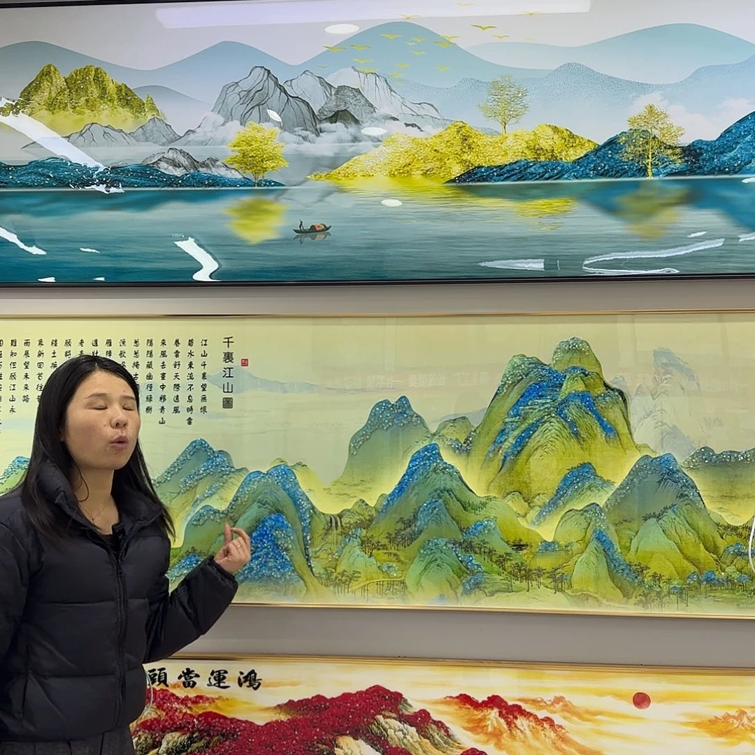 千里江山图60.160装饰画