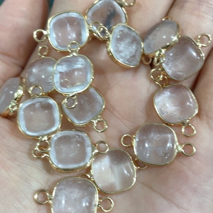 贝壳非金属2个白水双耳吊坠