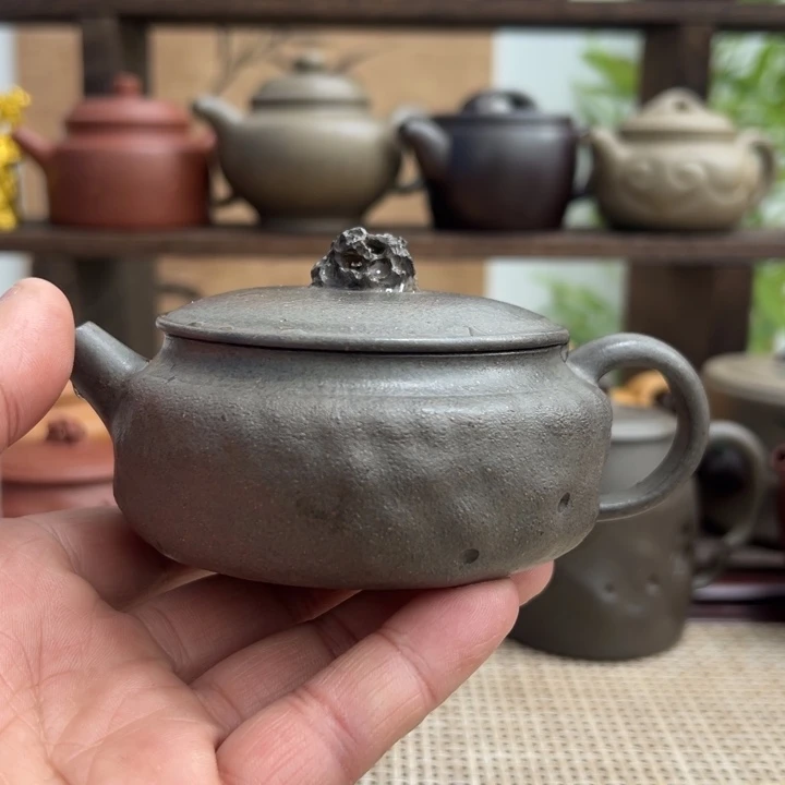 如***水茶壶紫砂宜兴原矿紫砂太湖石