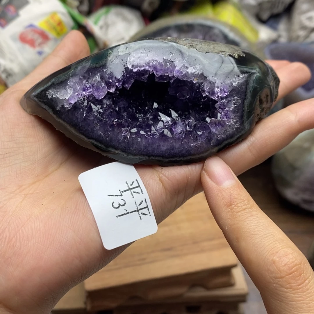 紫晶珠宝半成品未镶嵌