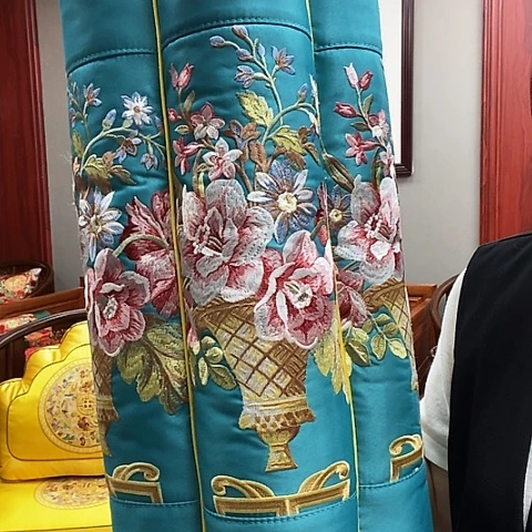 福利现货 湖蓝色 梅花扶手