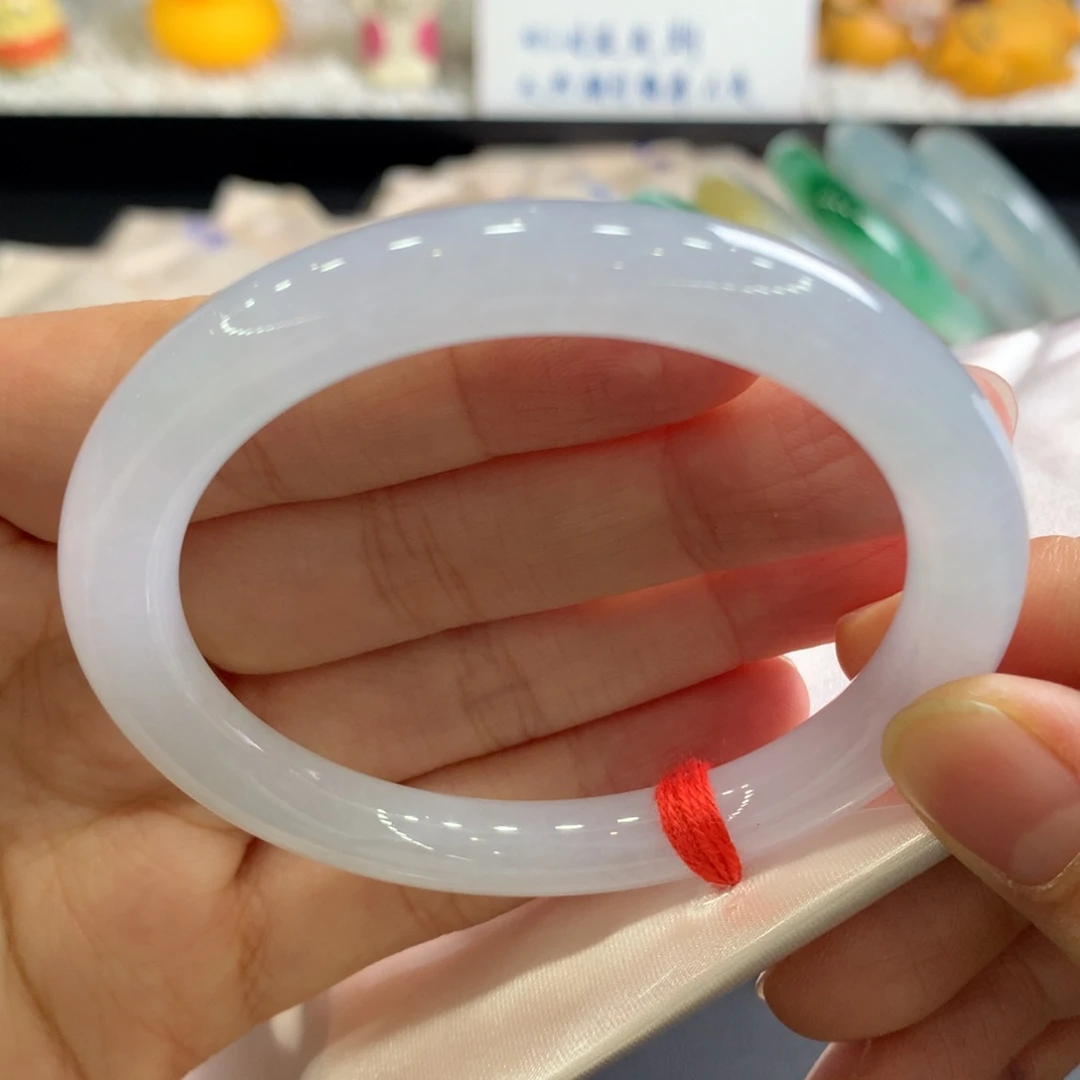 翡翠未镶嵌手镯2号51.8美人条