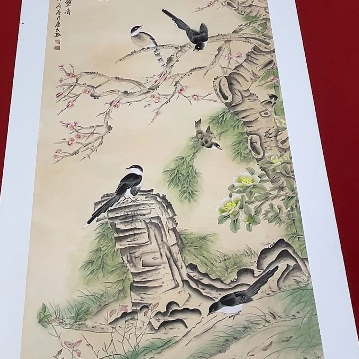 国画国画作品展示会上发表