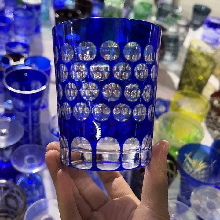 手柄款水晶玻璃微瑕一个