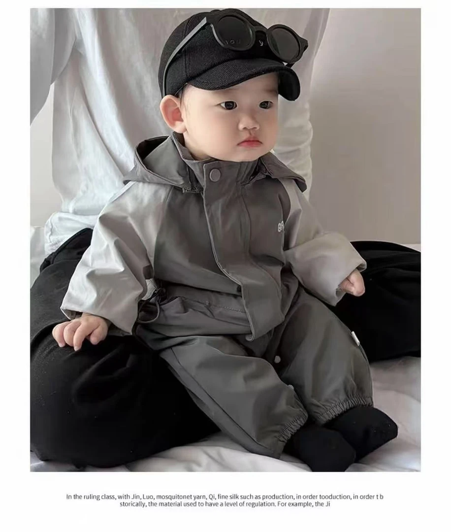 宝宝衣服春秋季婴儿超萌连体衣春装婴幼儿秋款冲锋衣工装外出服