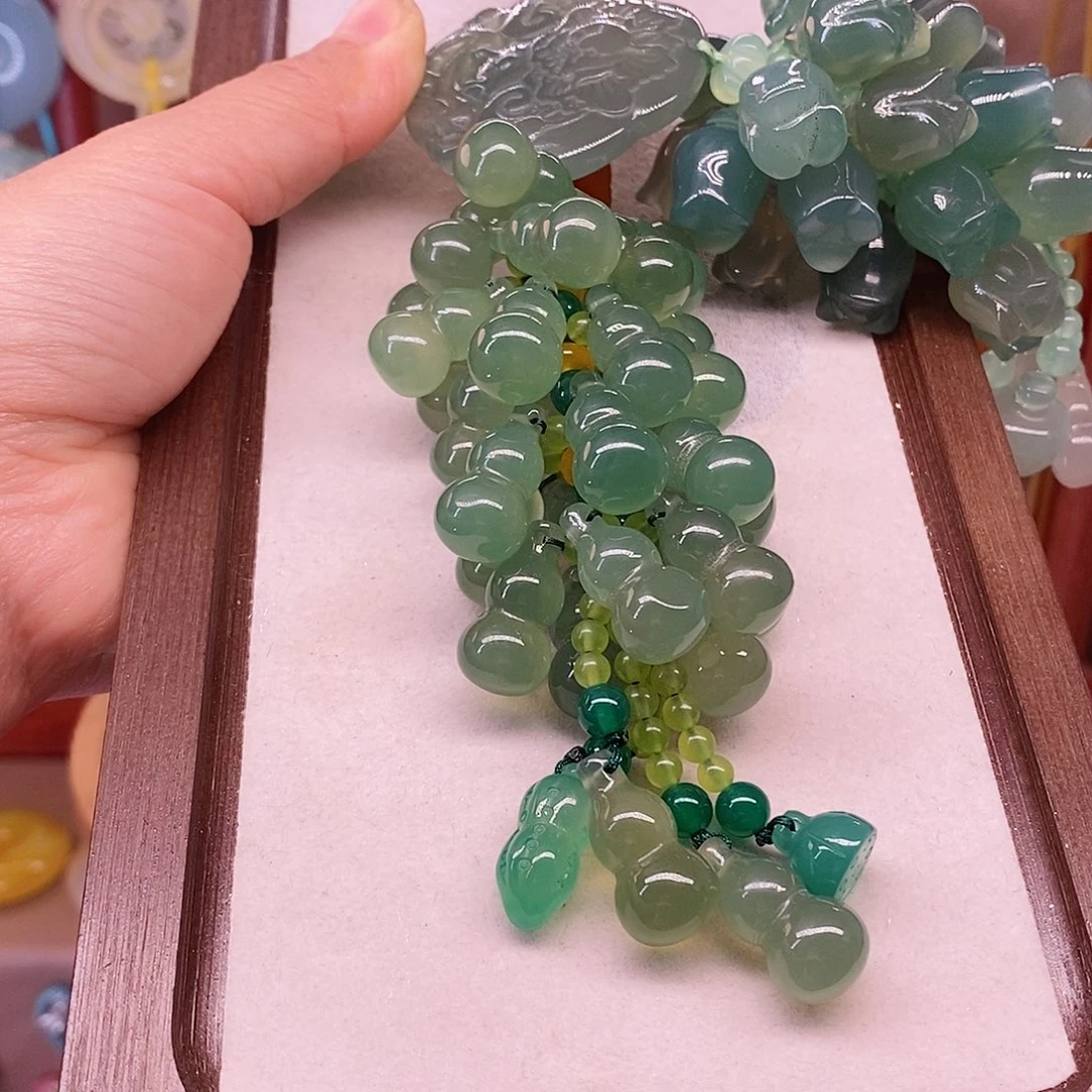 高端定制设计牡丹花葫芦车挂